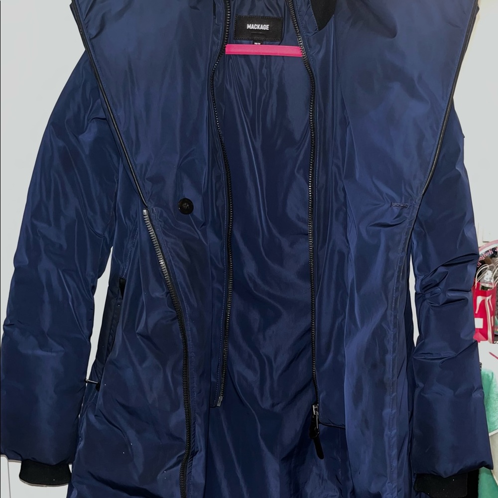 KAY Down coat with Signature Mackage Collar